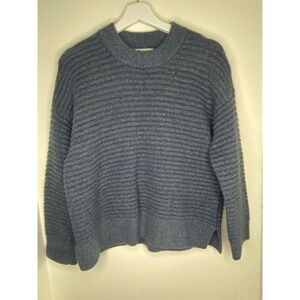 Madewell Elsmere pullover sweater size Small Heather lake wool‎ bleanf